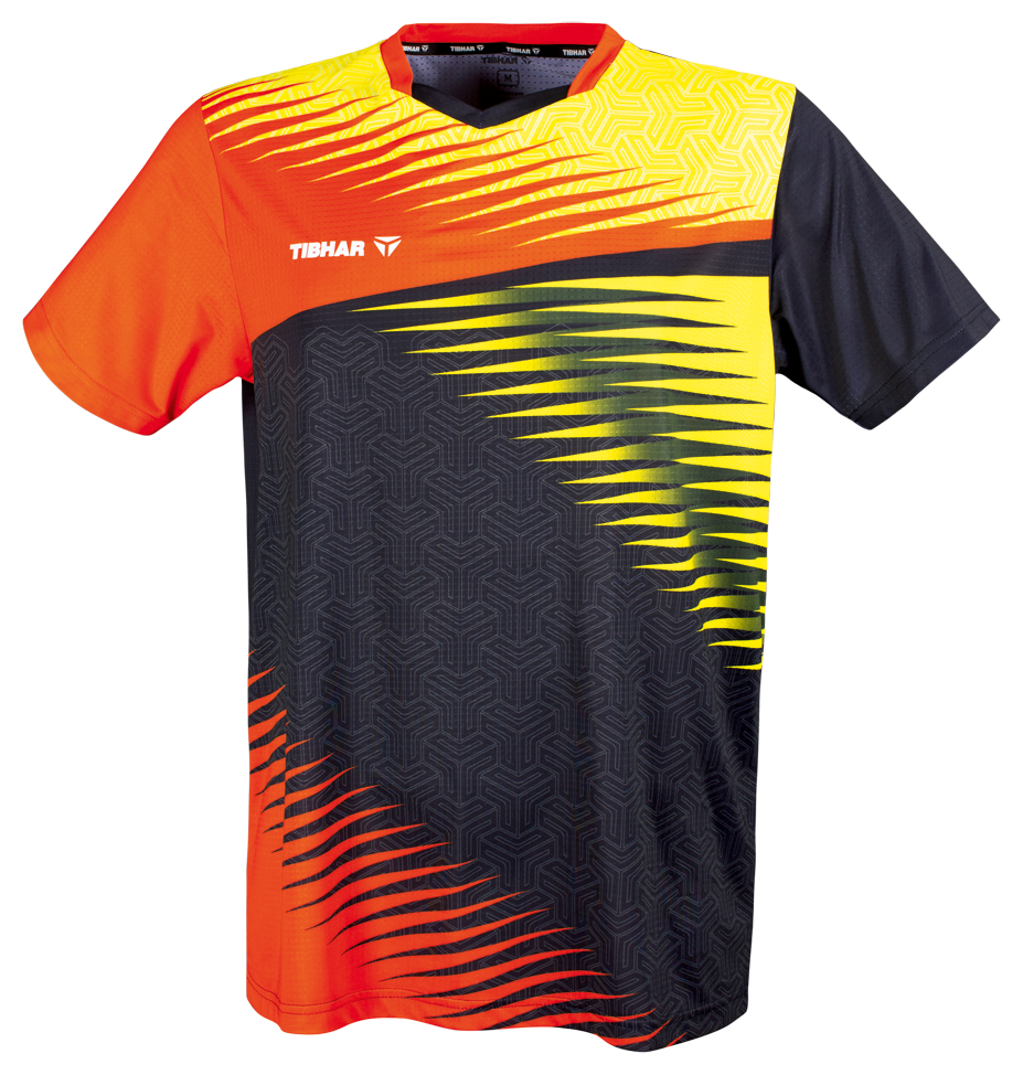 Tibhar TT-Shirt Azur orange/schwarz
