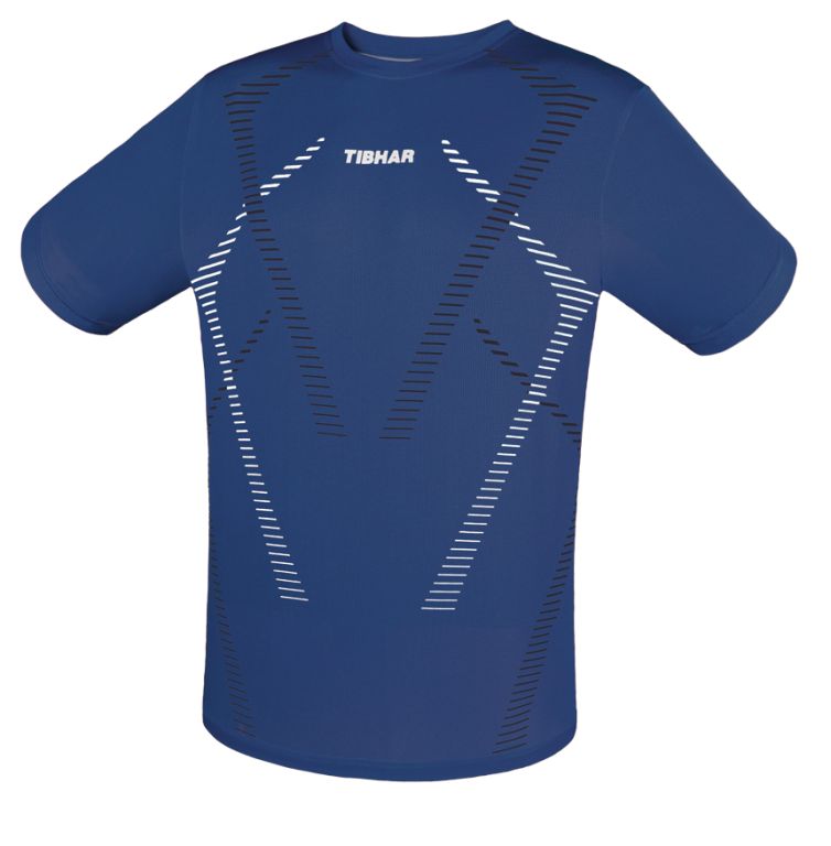Tibhar T-Shirt Cross blau