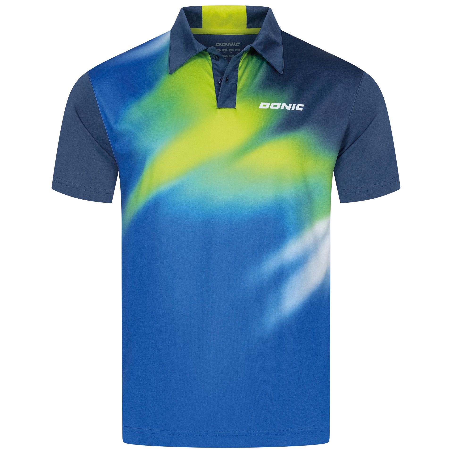 Donic Poloshirt Rhythm marine-royalblau-lime