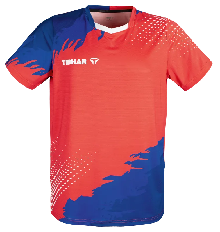 Tibhar TT-Shirt France rot/blau