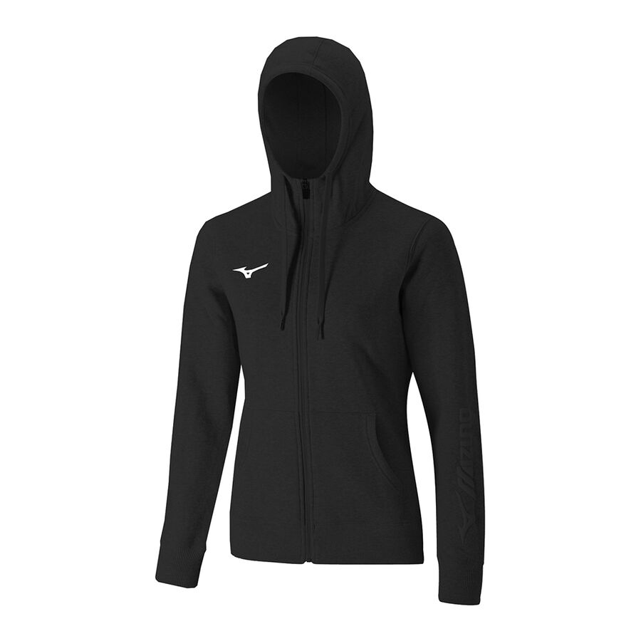 Mizuno Sweat FZ Hoodie schwarz