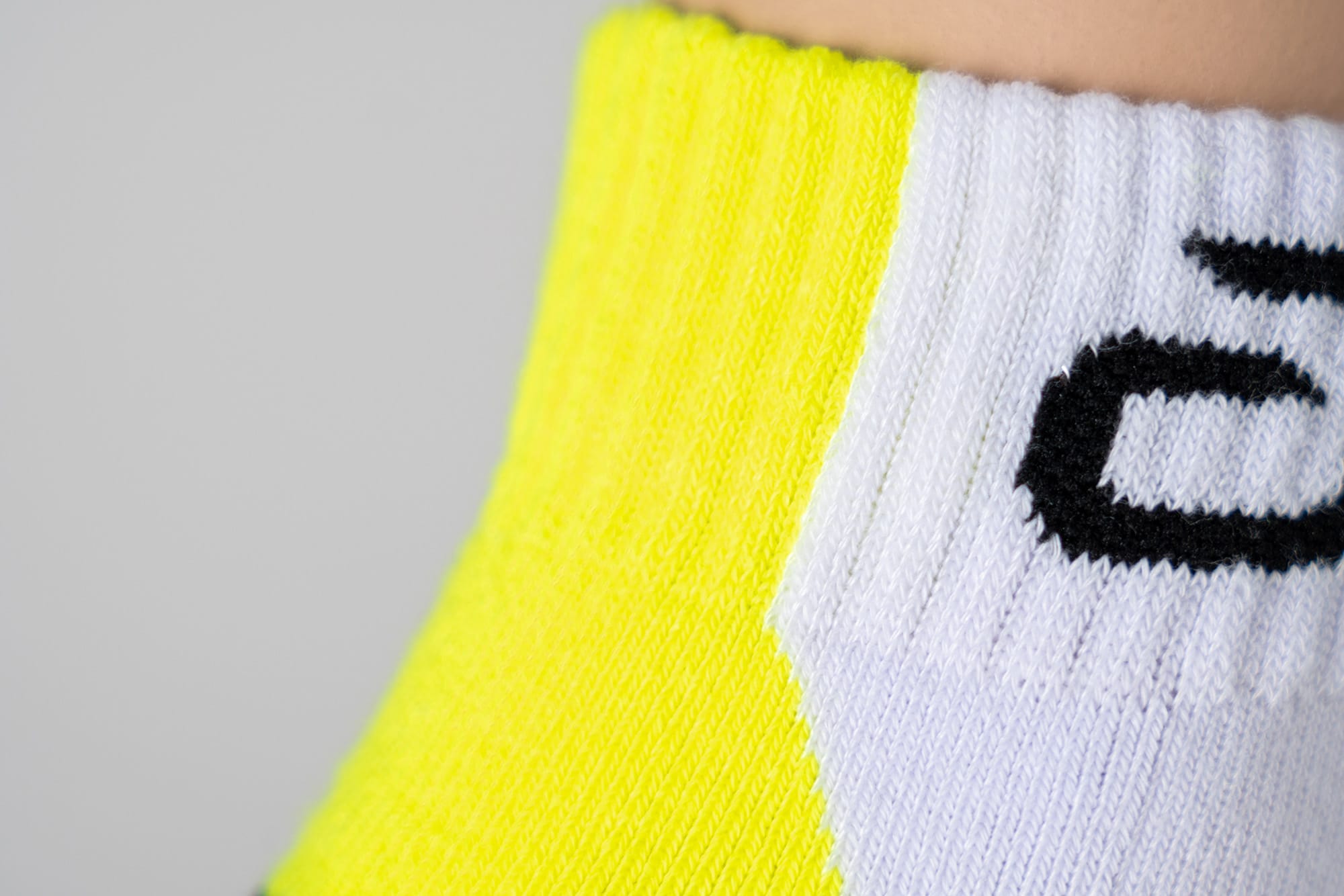 andro Socke Pace 2.0 weiß/neon gelb