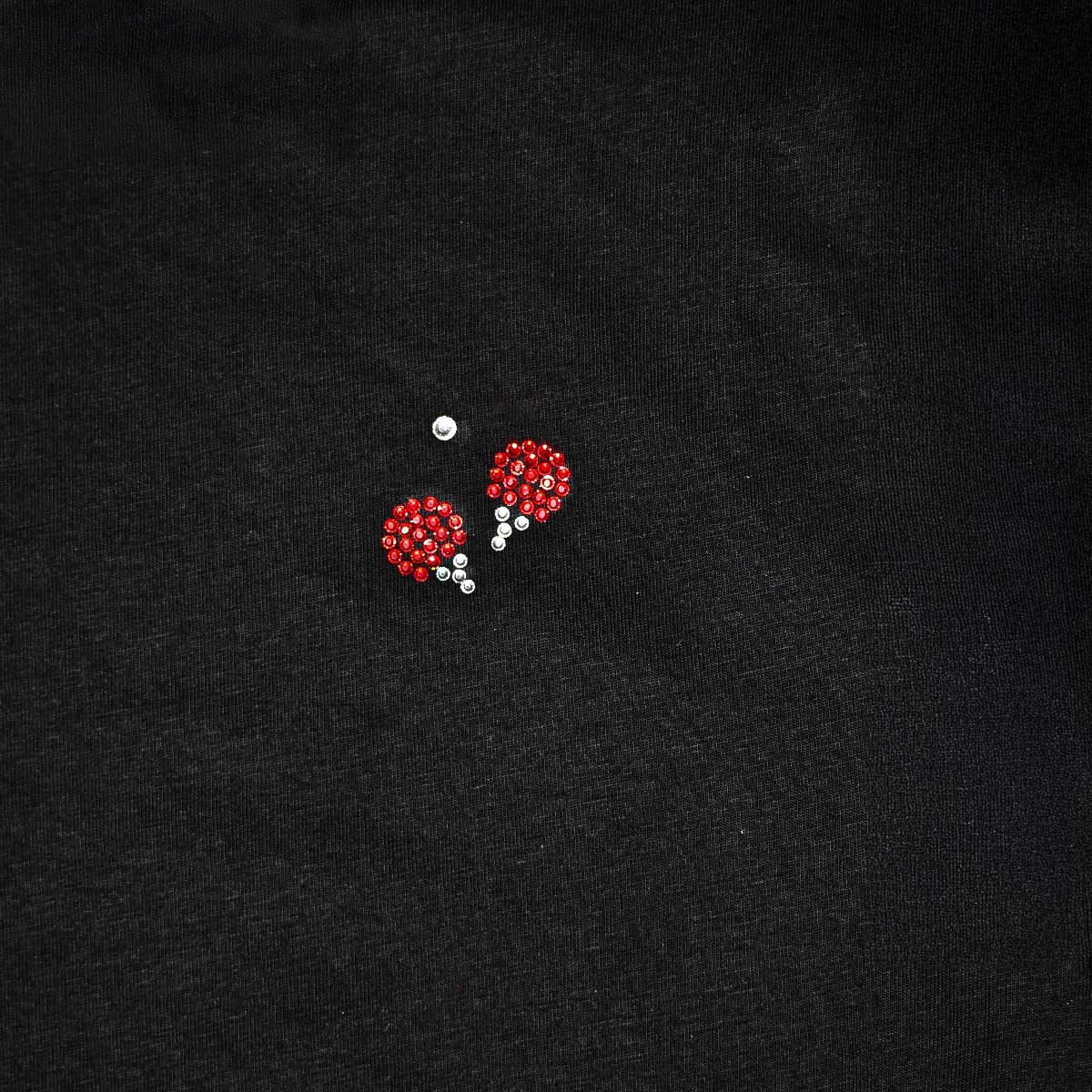 T-Shirt Table Tennis "two Rackets" Strass Lady