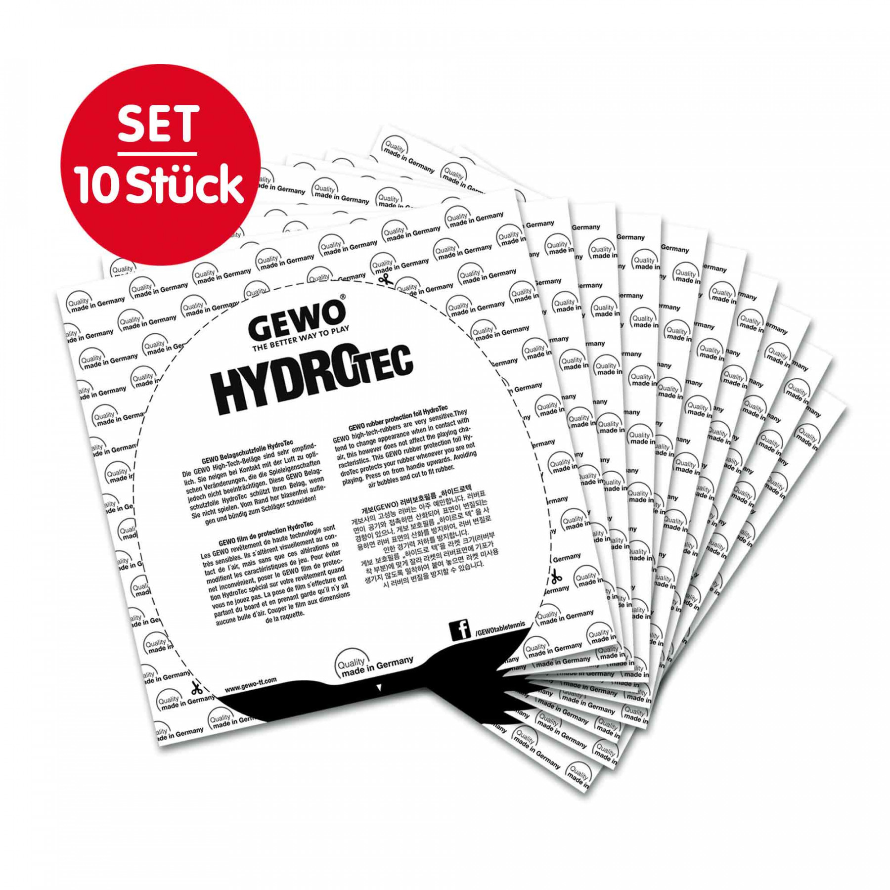 GEWO HydroTec Tensor Belagschutzfolie