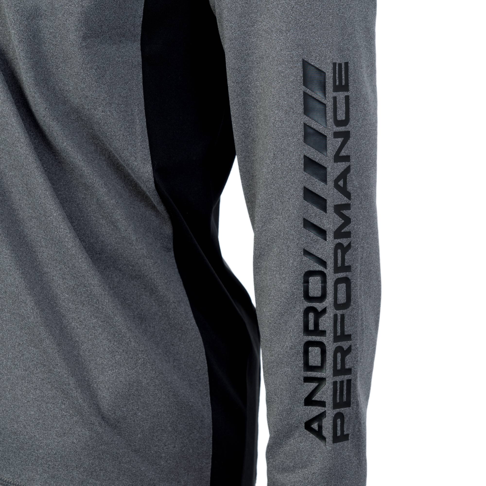 andro Longsleeve Ivers grau/schwarz